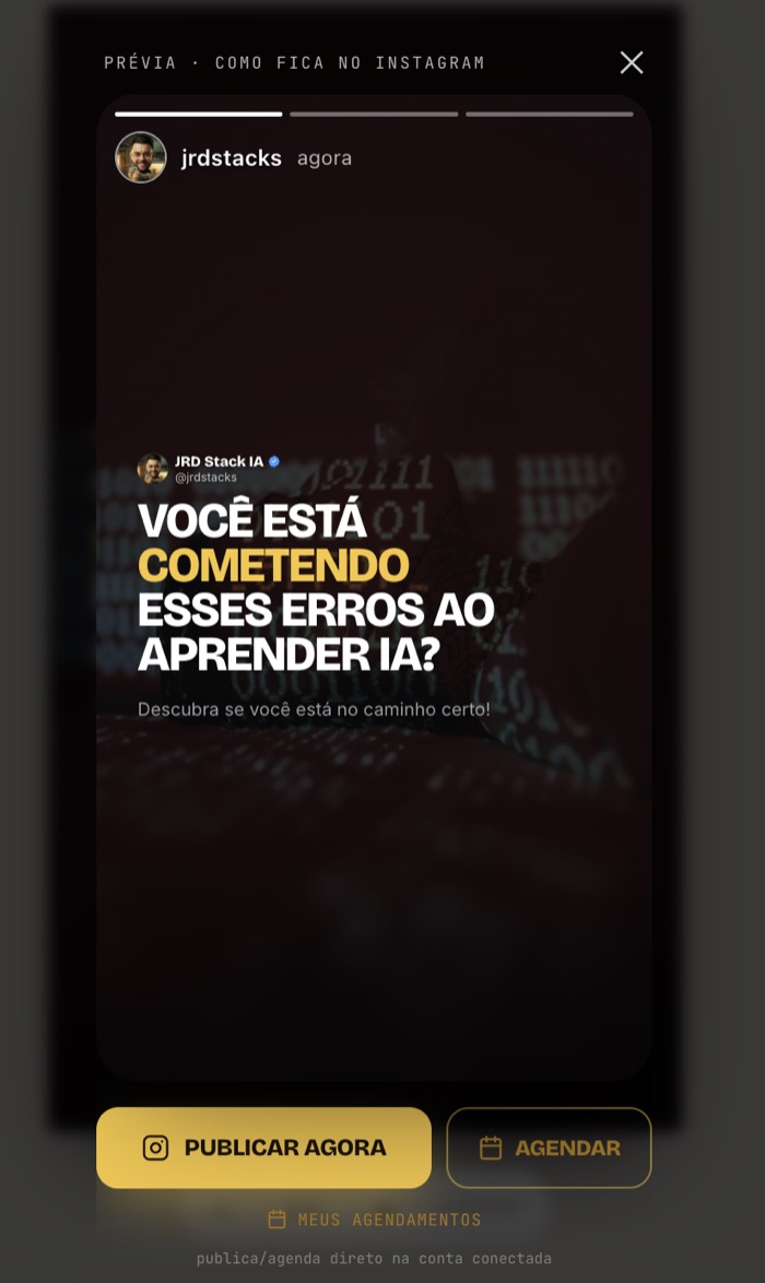 Publicação de story direto do app pela API oficial do Instagram
